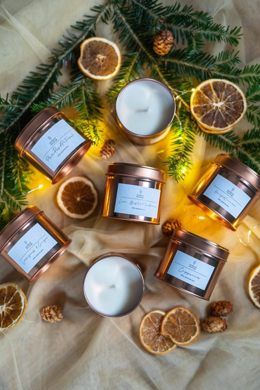 Lumânare din ceară soia - Lemongrass & Ginger