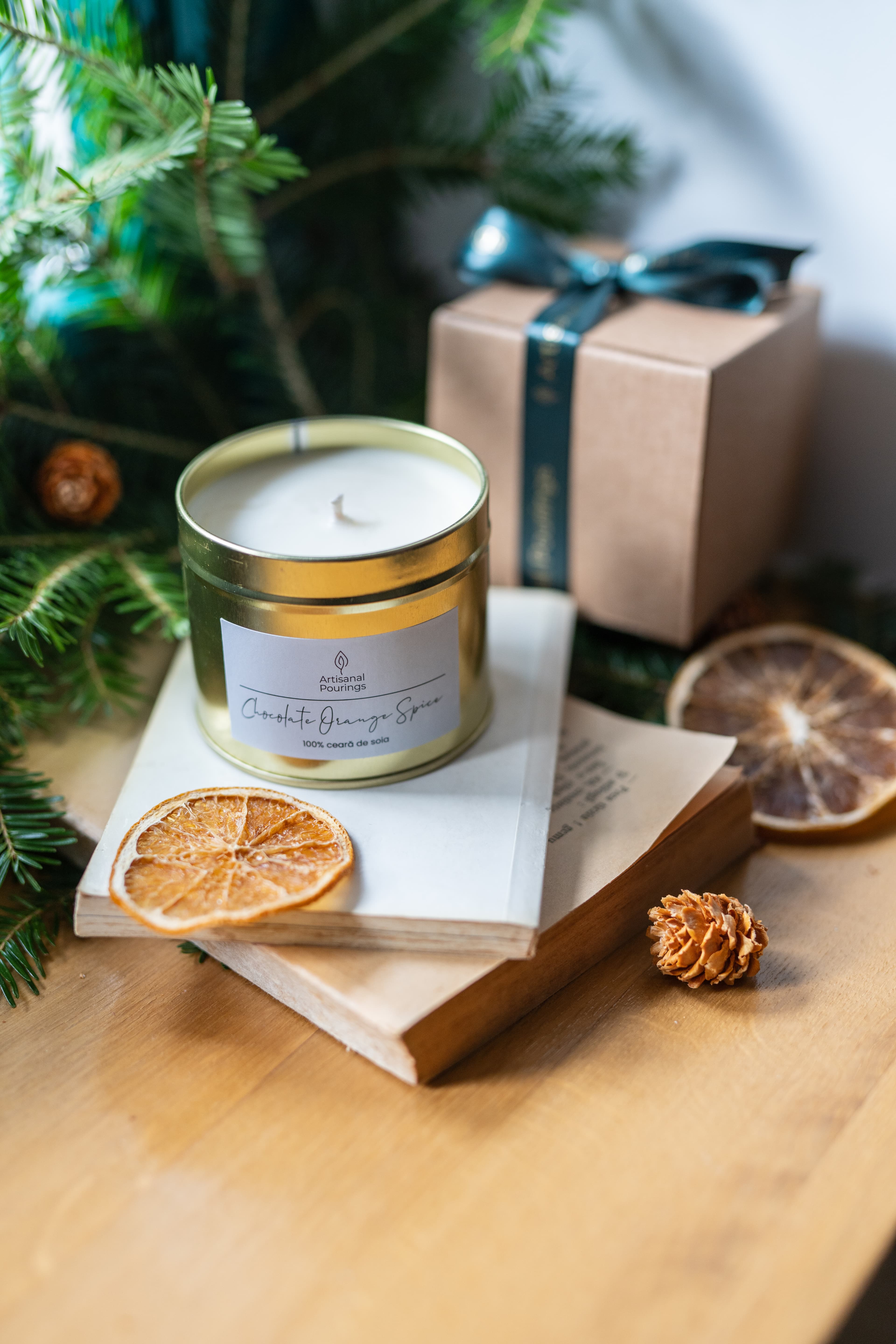 Lumânare din ceară de soia - Chocolate Orange Spice