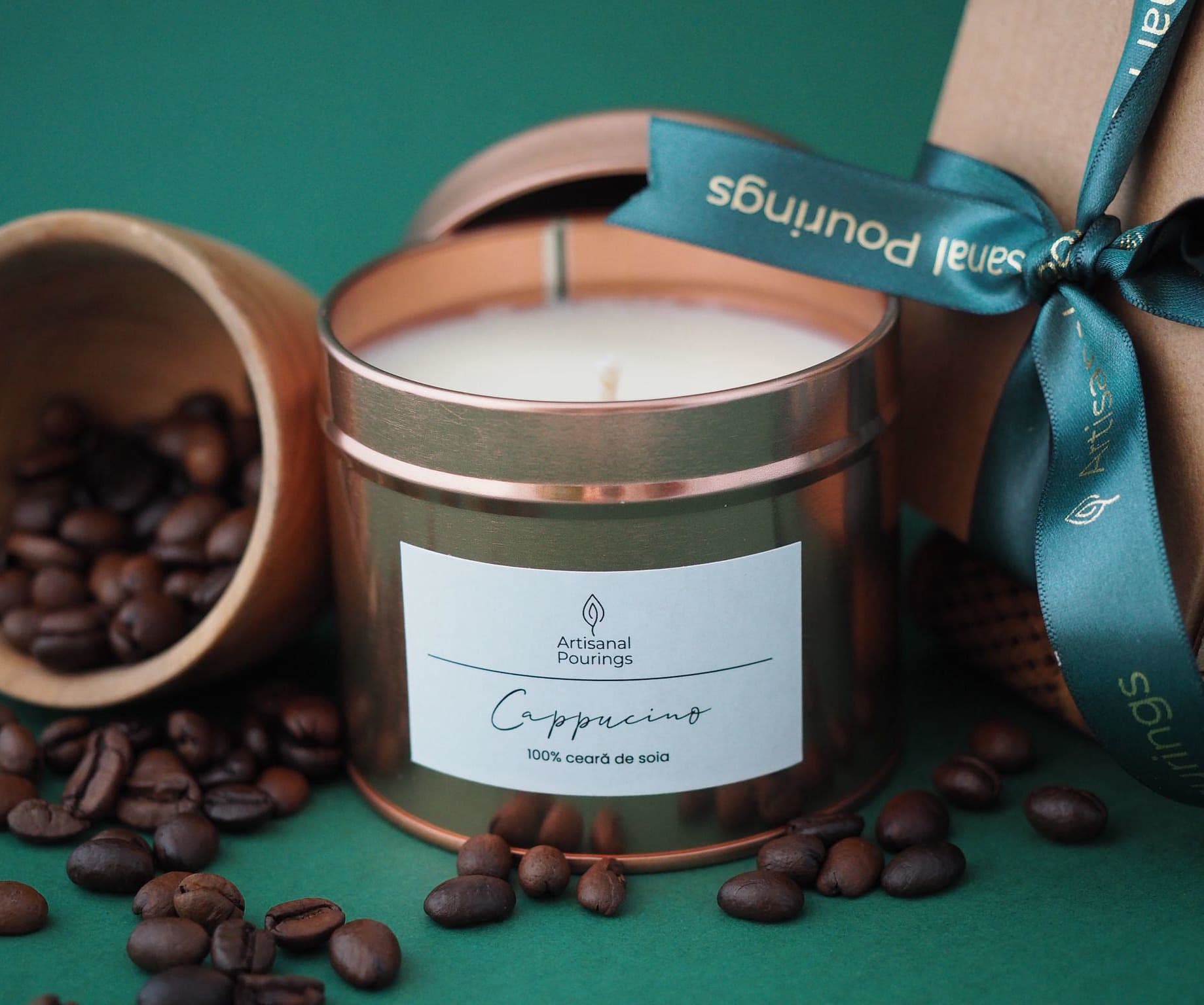 Lumânare din ceară soia - Cappucino