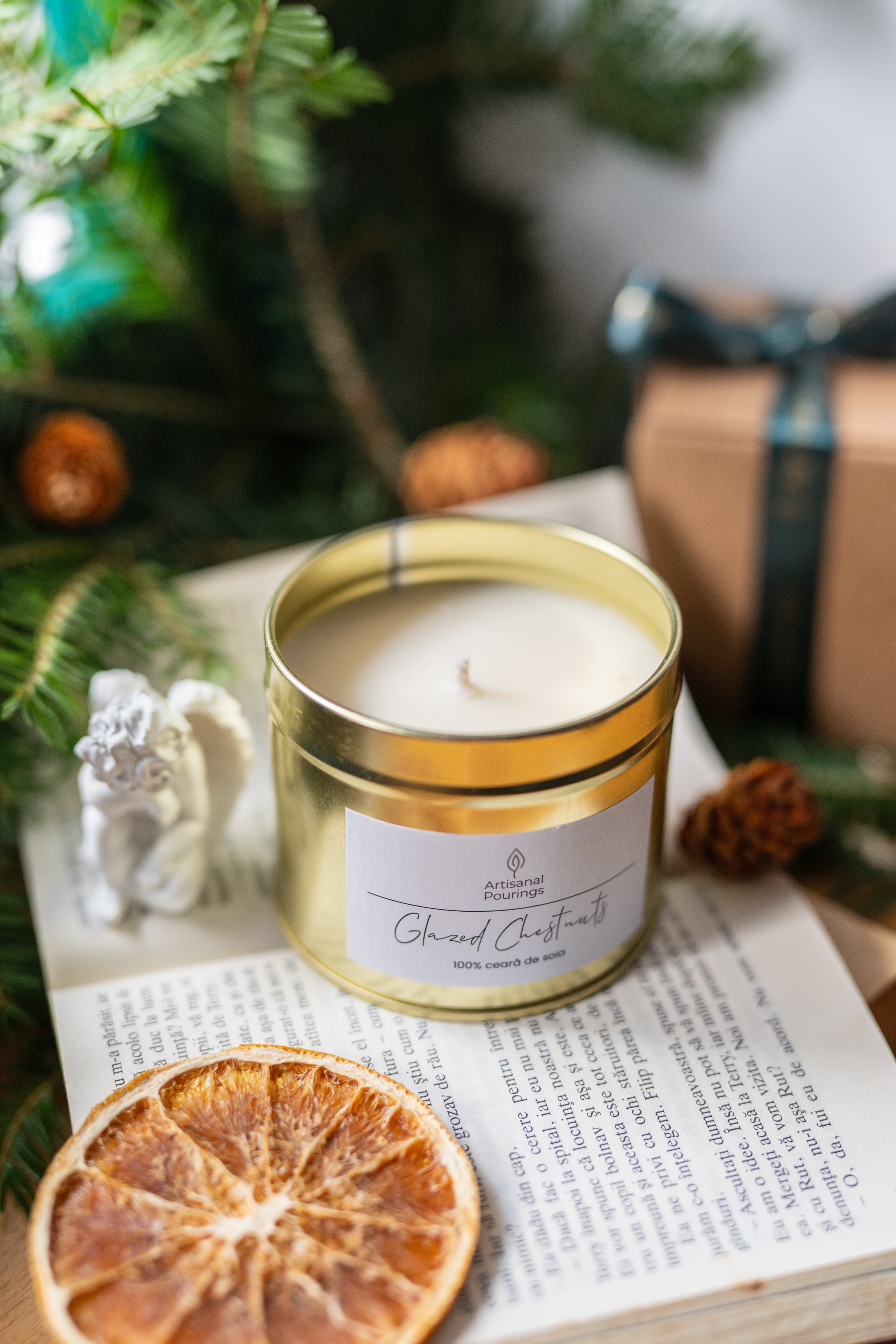 Lumânare din ceară soia - Glazed Chestnuts